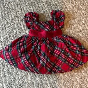 Janie and Jack Red Plaid Baby Dress